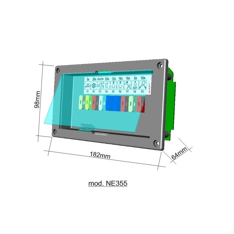 1551.355.01 TRIGANO - NE185 REPLACEMENT FUSE...