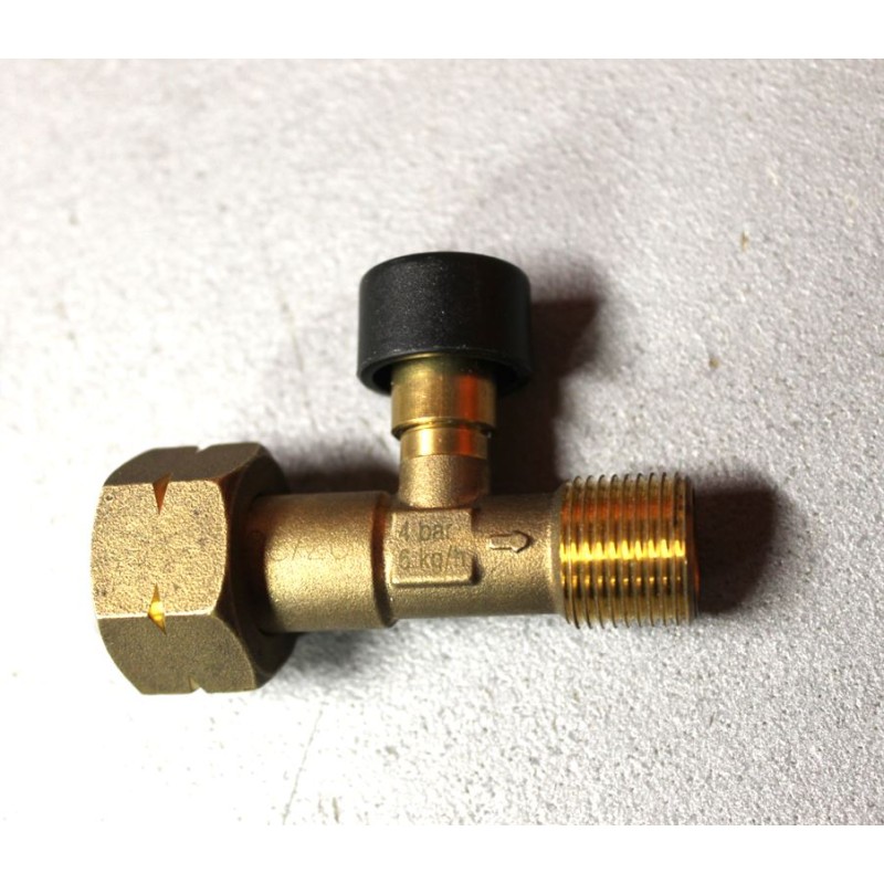 Safety valve against gas pipe breakage with...