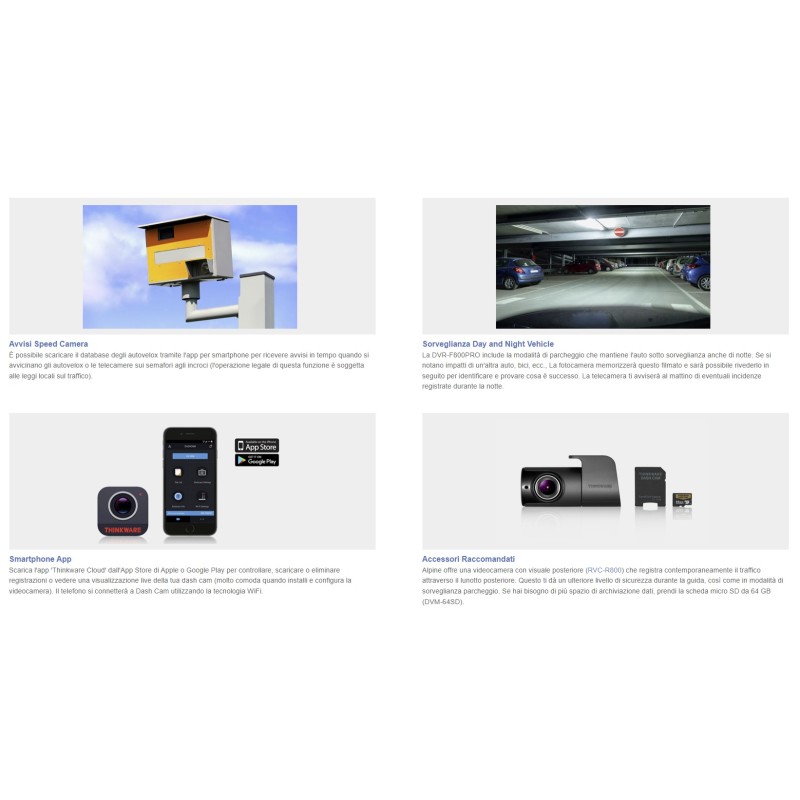 DASHCAM MIT ADAS – 32 GB SD – WLAN ALPINE...