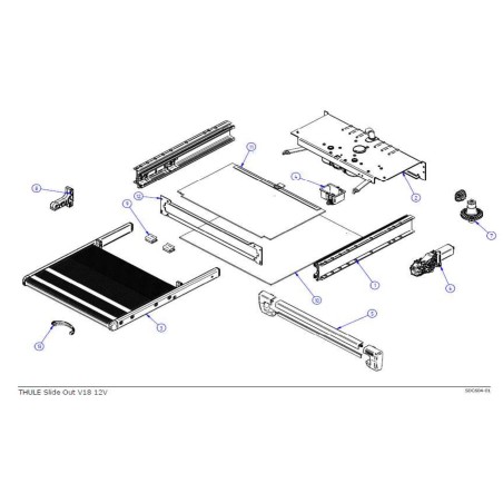 Motor 12V deslizable 2012 Thule V19 CRAFTER 4wd - 1500602744
