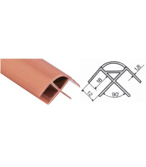 PROFILO SP 12 mm ANGOLARE RIGIDO MT 2.20 LEGNO