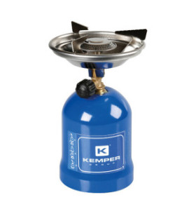 KEMPER KE760 Camping-Gaskocher aus Metall mit manueller...