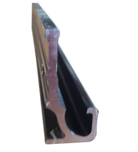 Aluminum profile for window hinge FAN PLASTOFORM black 1...