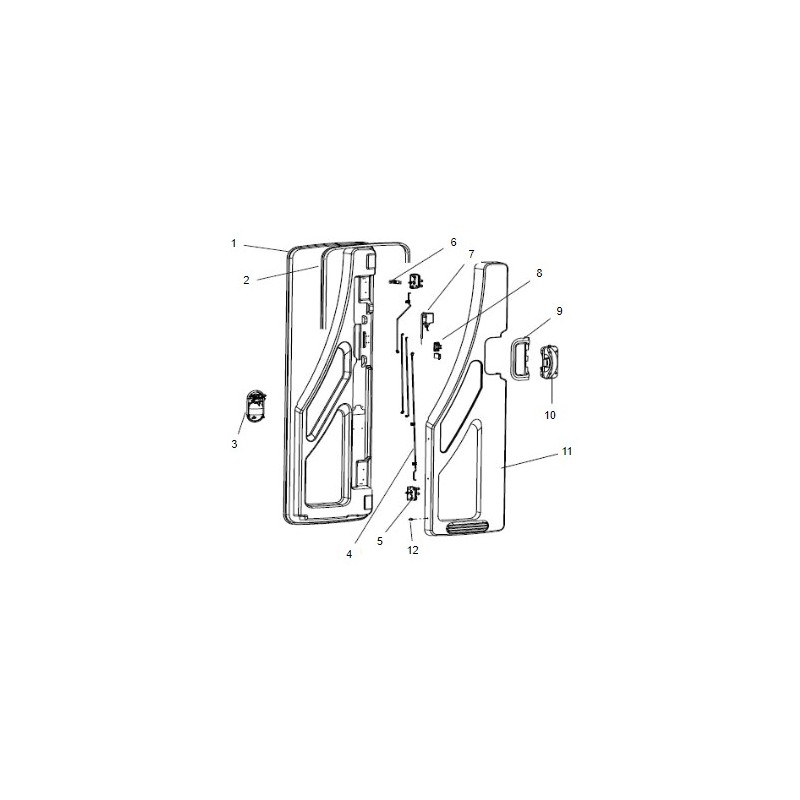 DOMETIC PORTA CARA D-R PANNELLO INTERNO PORTA...