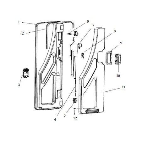 DOMETIC PORTA CARA DR INNENVERKLEIDUNG L/FIN TÜREN ES. RECHTES SCHARNIER – BG2186