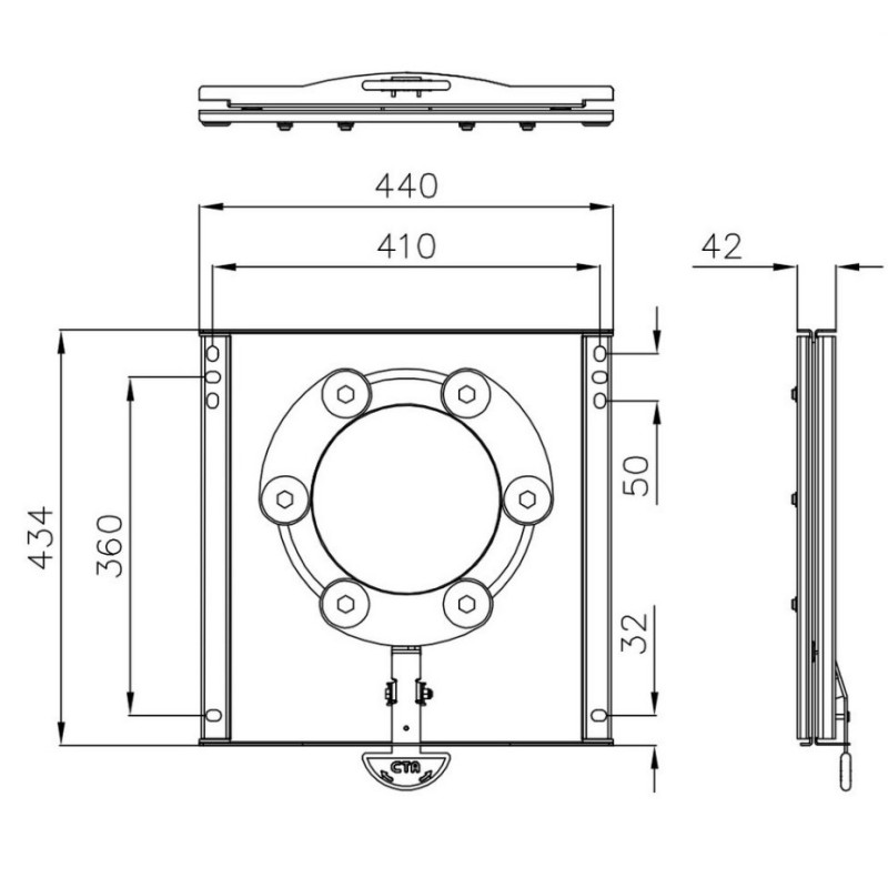 Swivel base CTA X250 / X290, Jumper, Universal...