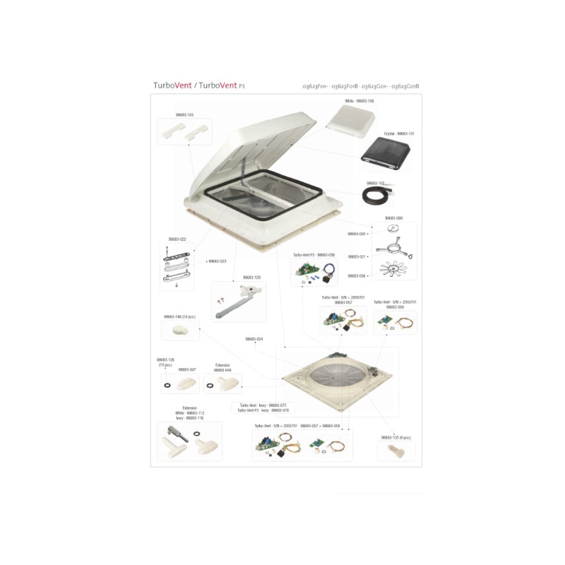 Kit extensión Vent marfil