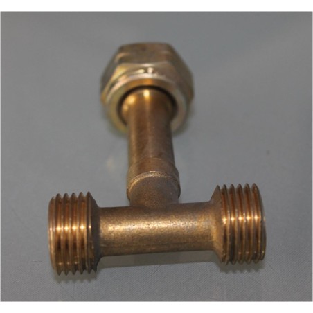 Raccordo gas 3 vie con dado centrale W20 x 1/14 SX ITALIA