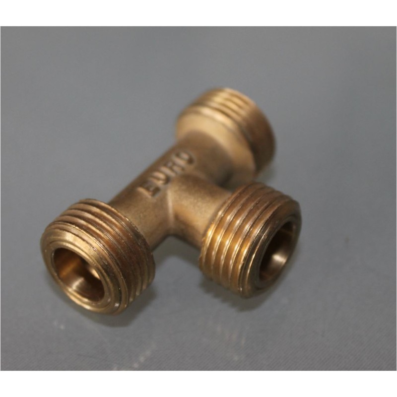 3-way male brass T fitting W20x1/14 ITALY