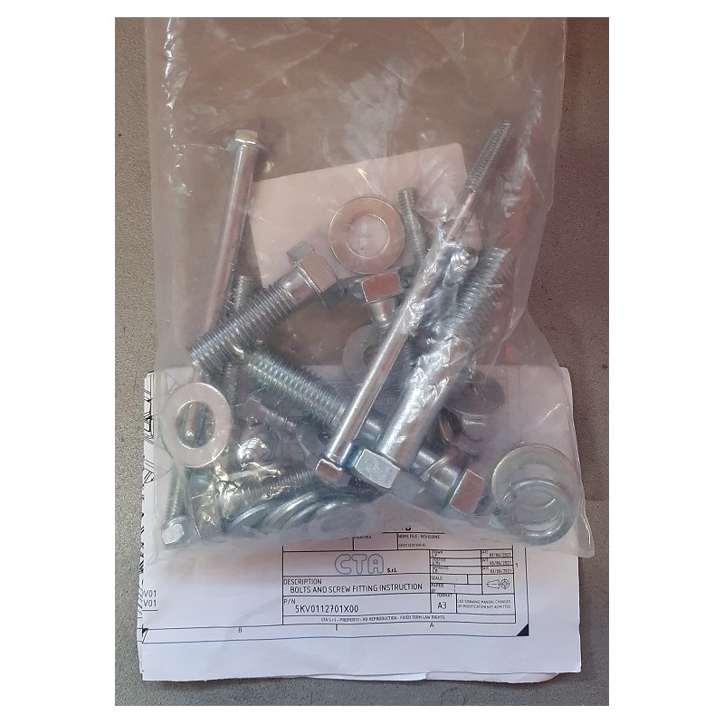 CTA SCREW KIT + ASSEMBLY INSTRUCTIONS - P/N:...
