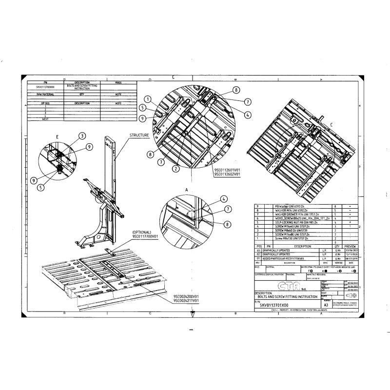 CTA SCREW KIT + ASSEMBLY INSTRUCTIONS - P/N:...