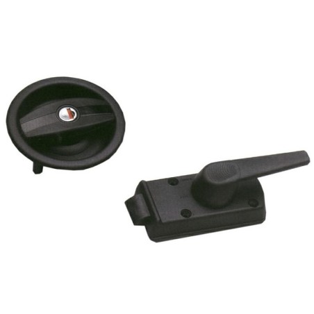 Universelles schwarzes Türschloss ZADI w / man DX w / chv und Zylinder