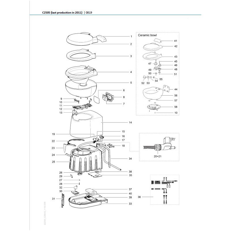 THETFORD 50735 Kit d'ouverture cassette C250
