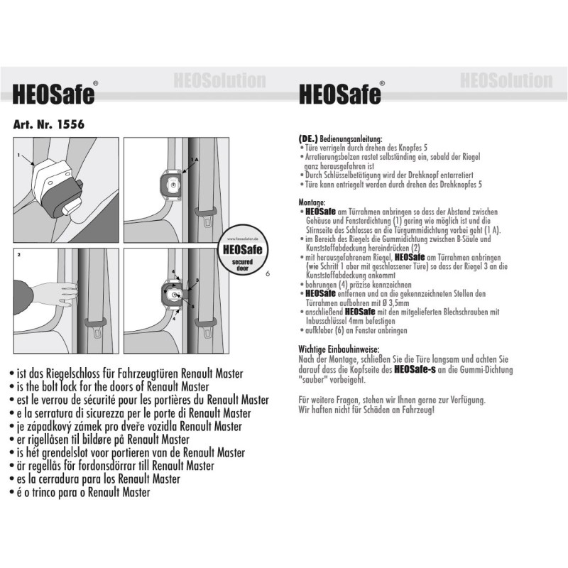 Serratura antifurto per porte cabina