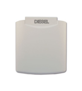 White cover for diesel external socket