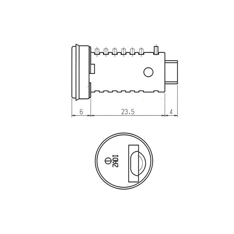 Kit 10 cylinders 2 traditional Zadi keys from...