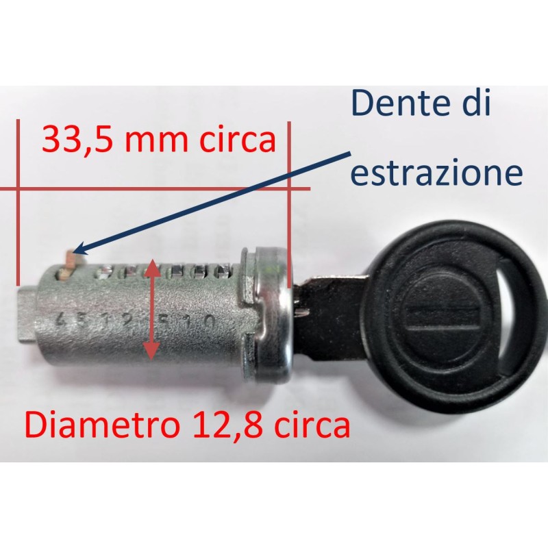 Kit 10 Zylinder 2 Schlüssel Zadi AS von 4501...
