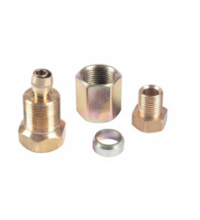 RACCORDO DRITTO  CONNESSIONE TUBI RAME 1/4 E TUBI FLESS 1/4