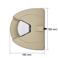 FAP LOCK WITH ZAMAK HANDLE RAL 7040 - 1137 2