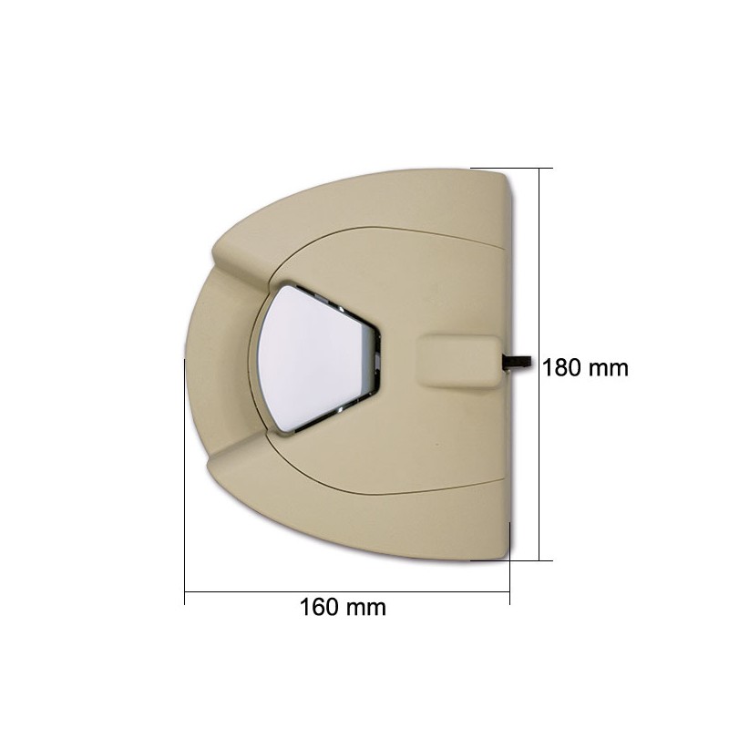 CERRADURA FAP CON MANILLA DE ZAMAK RAL 7040 - 1137