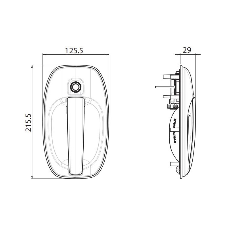 Cerradura SMART FAP blanca completa con rotor y...