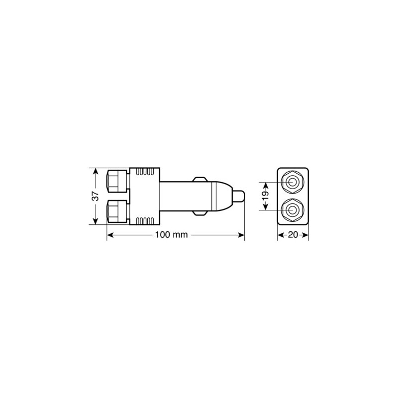 Zigarettenanzünderstecker mit...