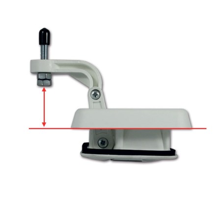 Serratura a gancio 1140 FAP OPERA bianca con cilindro e chiavi 1140028N/M