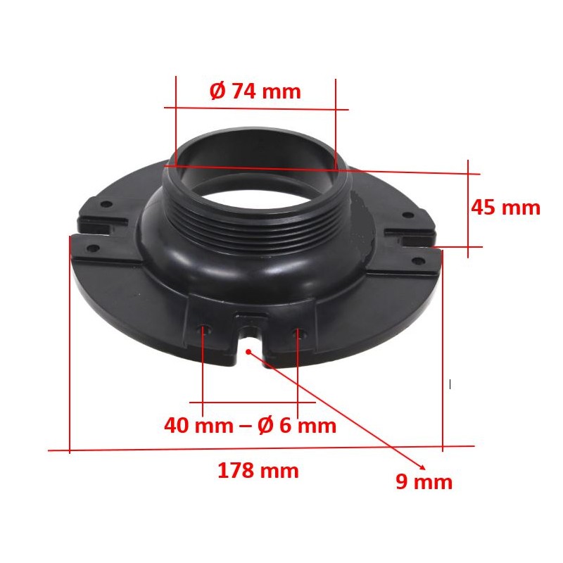 3 inch male floor flange for toilet drain