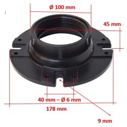 3 inch floor female flange for toilet drain