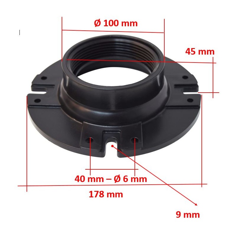 3 inch floor female flange for toilet drain