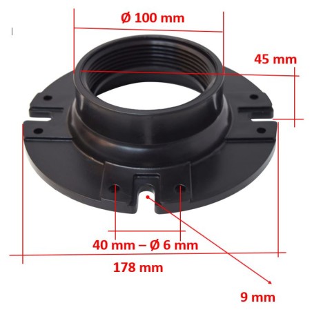 3 inch floor female flange for toilet drain