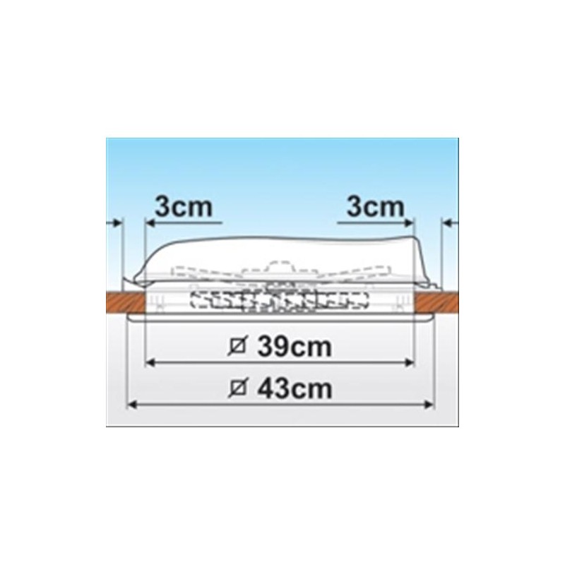 TÜRPORT FIAMMA TURBO VENT 40 CRYSTAL - 03624F02D