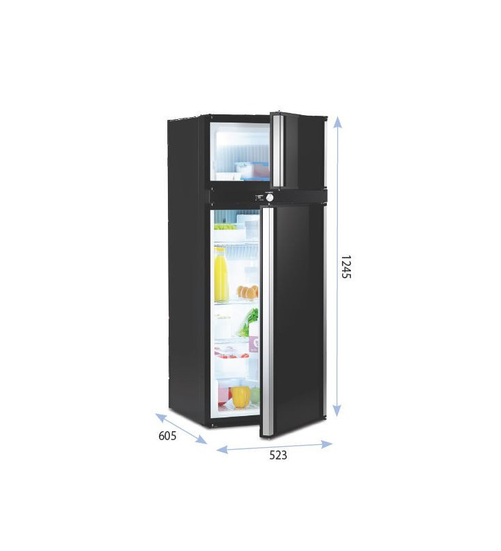 RMD 10.5XT ABSORPTION FRIDGE 177LT. BLACK LED...