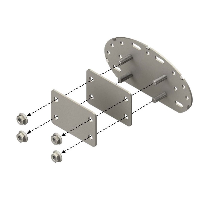 Kit Piastra fissaggio cintura BED LIFT LIPPERT