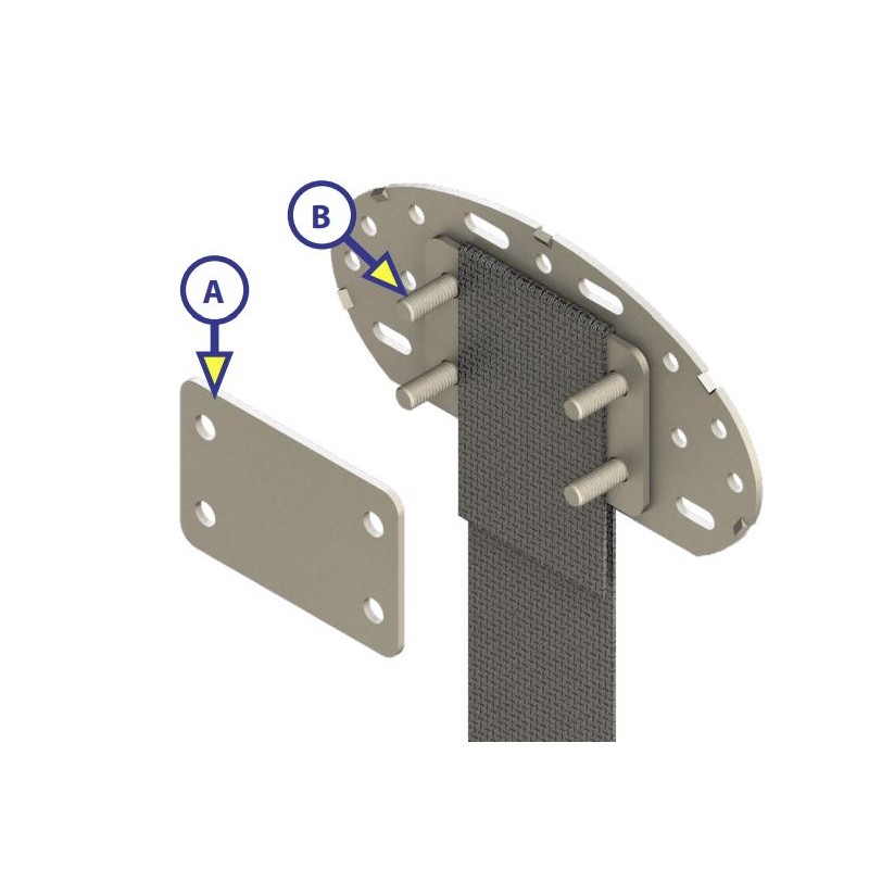 Kit Piastra fissaggio cintura BED LIFT LIPPERT