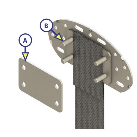 Kit Piastra fissaggio cintura BED LIFT LIPPERT