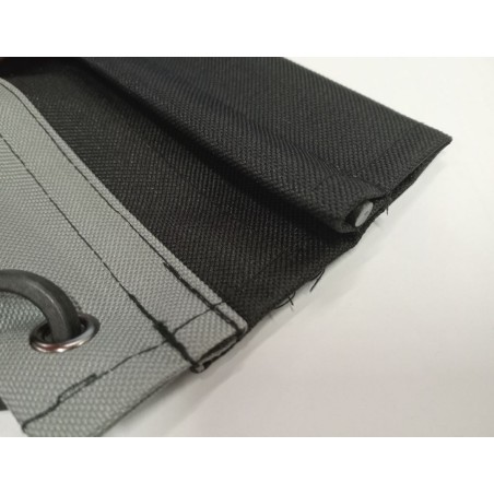 HABA - 8 ganci con fissaggio a velcro e per asola 7 mm