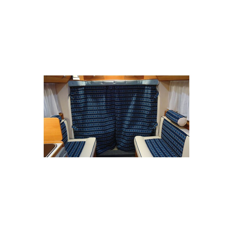 133 cm langer Faltvorhang mit Y-Schiene