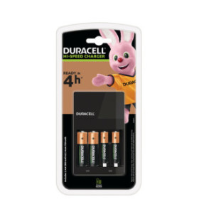 CHARGEUR DE BATTERIE DURACELL HISPEED AVEC 2AA + 2AAA