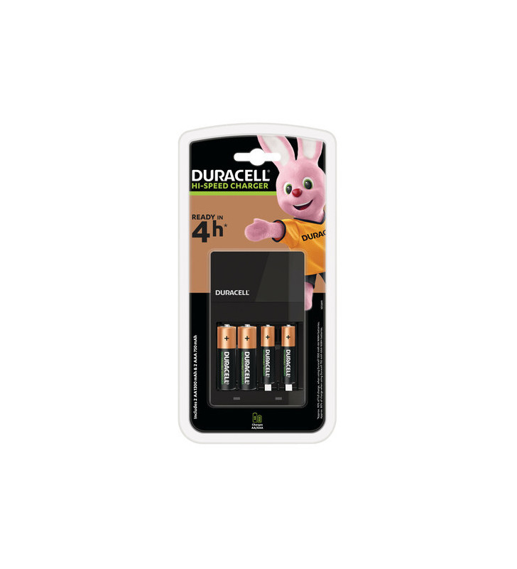 DURACELL CARICABATTERIE HISPEED CON 2AA+2AAA