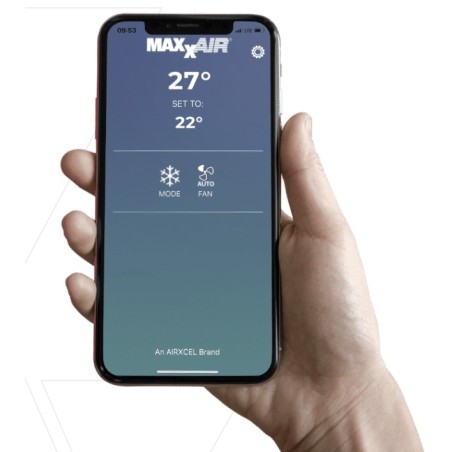 CONDIZIONATORE A TETTO 220V MAXXAIR MACH1.7KW CON POMPA DI CALORE- SOFT START