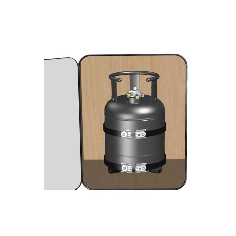 Supporto a parete bombola gas Ø300 con...