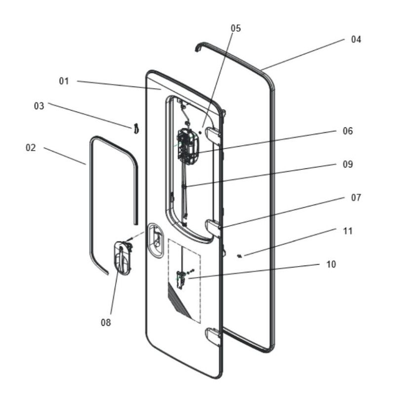 Seitz CaraD-RPlus Door Top and Bottom Lock Kit...