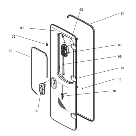 Seitz - Kit de Verrouillage Supérieur et Inférieur de Porte CaraD-RPlus - BG1536
