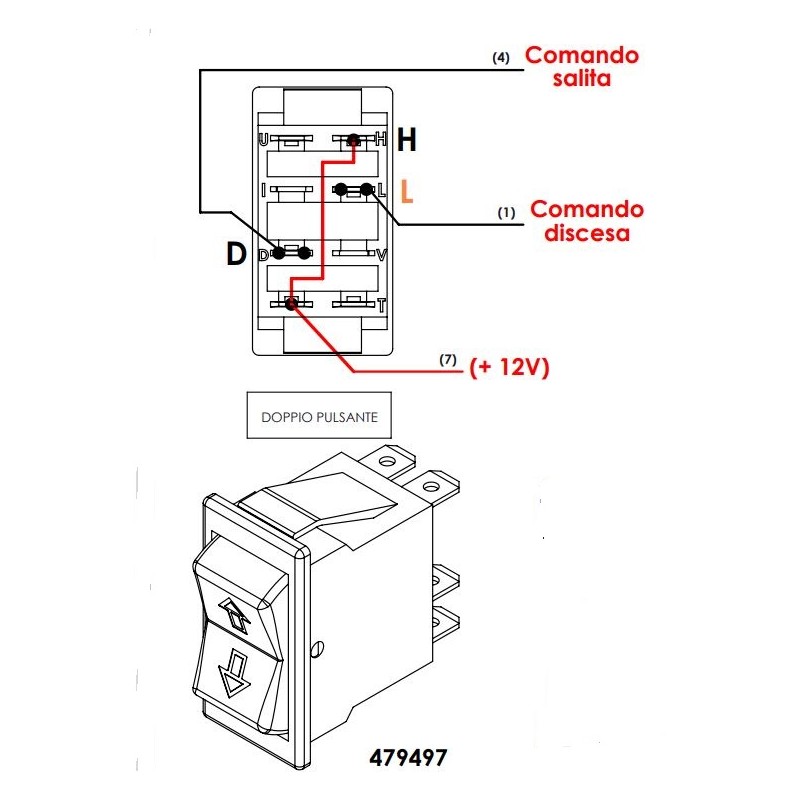 Lippert 479497 - Double push button electric...