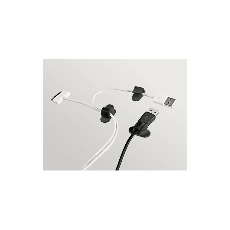 Clips adhesivos para cables, 6 unidades