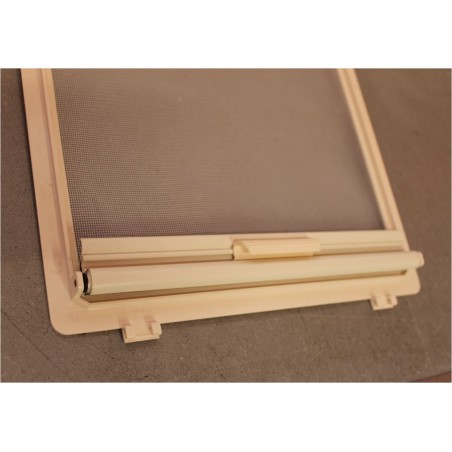 MPK - CADRE AVEC MOUSTIQUAIRE ET PORTE NOIRE 28X28 BLANC - 290.5RW