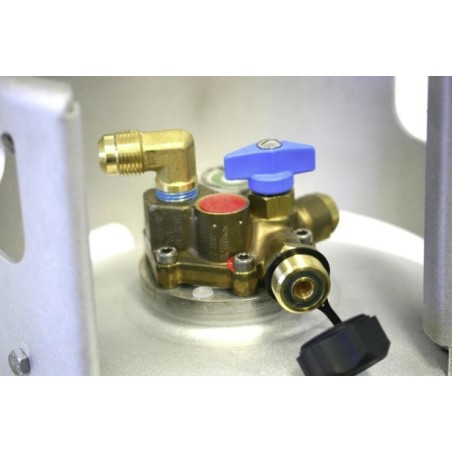 Alugas Travel Mate Gasflasche 27 L mit Multiventil (DE) 80 % Füllstoppventil