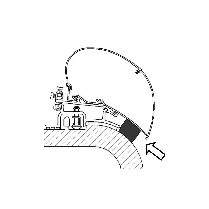 BANDE D'ÉTANCHÉITÉ THULE EPDM 25 mm (JEU DE...