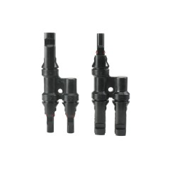 Pair of 2-input connectors for solar panels